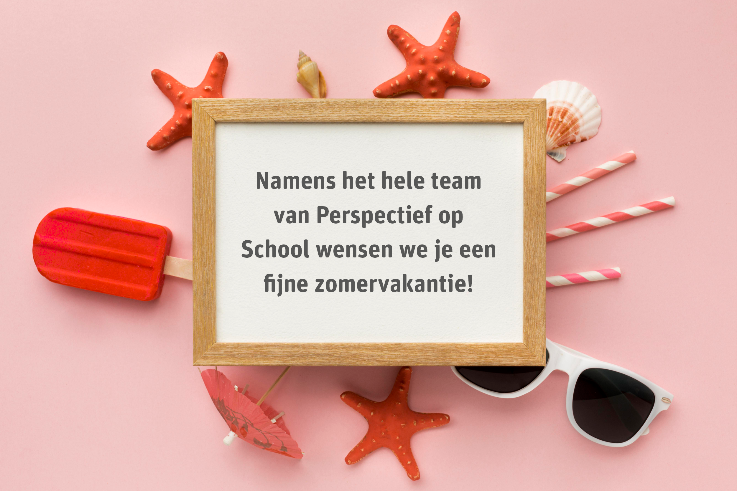 Fijne zomervakantie
